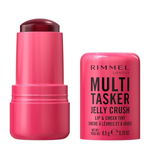 Rimmel Multi-Tasker Jelly Crush, Blush et Encre À Lèvres – Avec Niacinamide – Hydratant – Longue Tenue, 150 Red Pepper