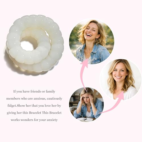 Image of Long tiantian Bodhi Fidget Bracelet for Women Natural Mudi Bodhi Seed Stretch Bracelets Protection Healing Jewelry Anxiety Relief Items