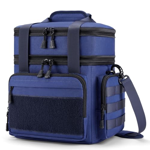 Gafetrey Large Lunch Box Bag for Men - Tactical Insulated Lunch Bag Adult - Thermal Lunchbox Leakproof Waterproof Cooler Bag for Work Office Camping Travel