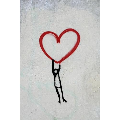 Art graffiti sur toile moderne minimale, impression de salon 50x70 cm sans cadre