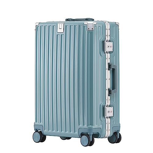 Maleta de metal con protección de cuatro lados, ideal para viajes y viajes de negocios, ruedas universales, material compuesto de 3 capas Maleta de metal con protección de cuatro lados, ideal para viajes y viajes de negocios, ruedas universales, material compuesto de 3 capas