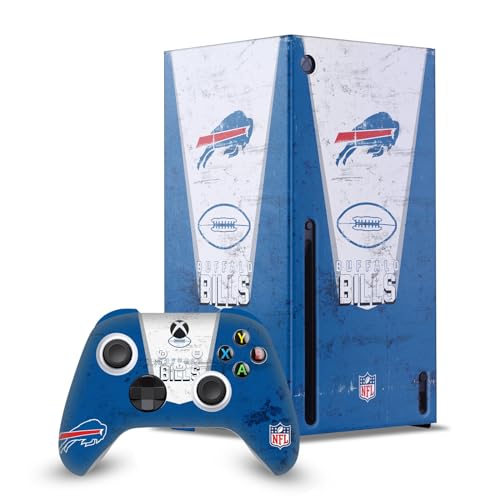 Protège console Xbox Series X Buffalo Bills adhésif anti-rayures et skin manette de jeu