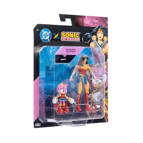 DC X Sonic the Hedgehog Amy as Wonder Woman & Wonder Woman 2.5/5-inch Figures Multipack - image 5