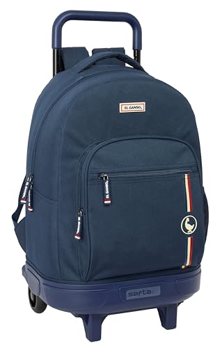 Sac à dos à roulettes safta EL GANSO compact pour l'école et les voyages