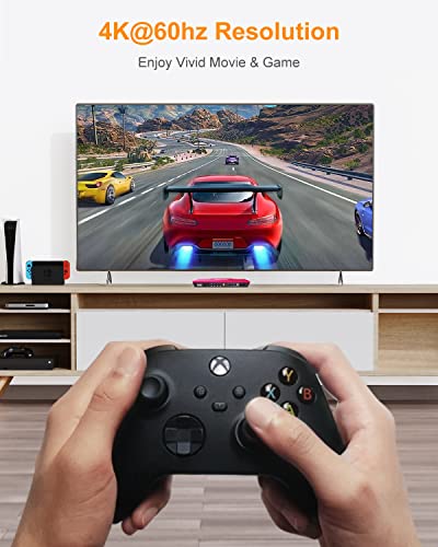 Tesmart 4X1 Hdmi Switch 4K Hdmi Switcher Box With Optical Audio Out,4 In 1 Out Hdmi Splitter With Ir Remote Control,Power Cable,Hdcp/4Kx2K/Hdr,For Gaming Console & Home Office #TOP4