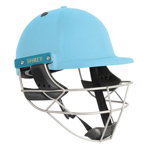 Image of Shrey Master Class Air 2.0 Stainless Steel Batting Cricket Helmet for Men's (SkyBlue, M)