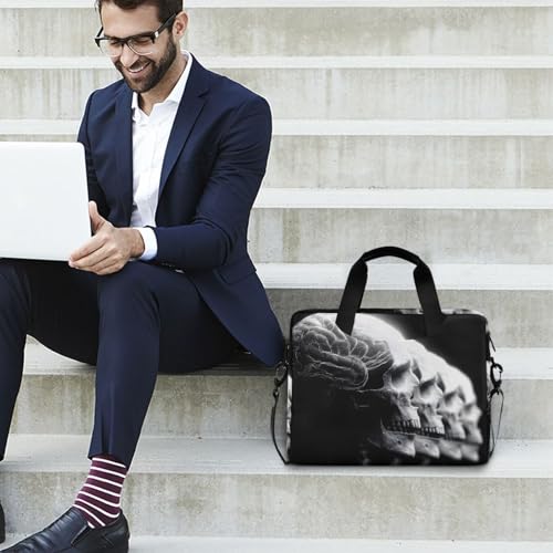 Bolso maletín para laptop con estampado calaveras miniatura 2