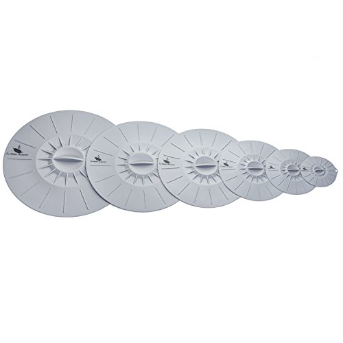 Silicone Suction Lids Airtight Seal [Set of 6] - Easy To Apply Remove