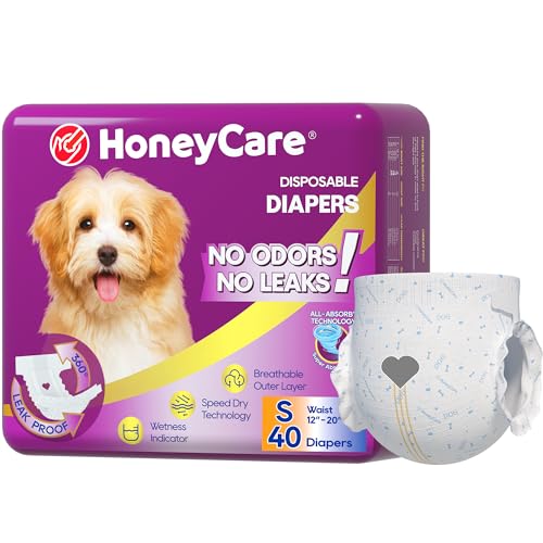 HONEY CARE All-Absorb Disposable Female Dog Diapers (40ct)