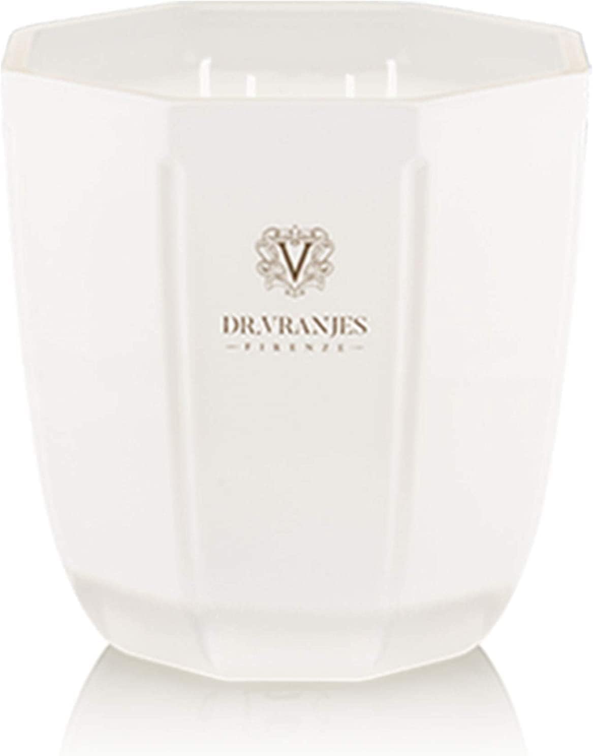 Dr. Vranjes - Decorative Scented Candle Oro - Oud Nobile 500 g / 18 oz, Refined Colored Glass Vessel Hand-Made, Octagonal Form, Color Gold, Made in Italy