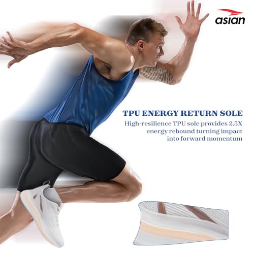 Image of ASIAN Powerplay-30 Men's Running Shoes | Lightweight Knit Upper, TPU Frame for Lateral & Arch Support, Memory Foam Bounce Insole | Ideal for Gym, Travel, Running & Walking