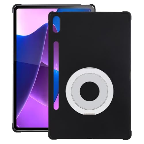 Funda para Lenovo Tab P12 Pro 12.6 2021 TB-Q706Z soporte de mesa y mango protector negro plata