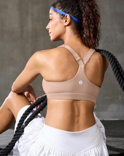 Image of RUNNING GIRL Sports Bras for Women, Molded Cup High Impact Sports Bra Workout Bras for Women High Support Racerback