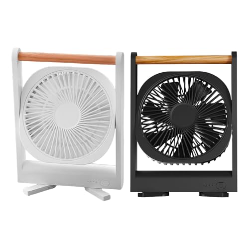 Petit ventilateur de table portable USB à vitesses réglables silencieux - 4