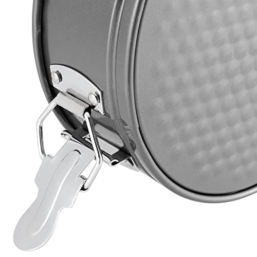 SEUNMUK Set of 6 Cake Tin Set, Round Springform Cake Tins with Removable Bottom and Metal Clasp - Image 3