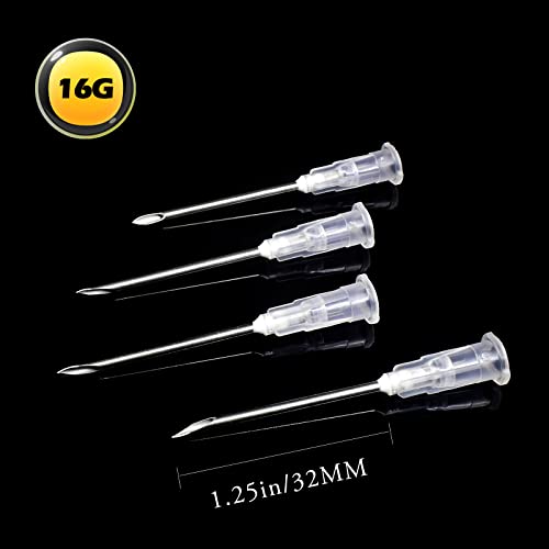16 Gauge 1.2 Inch Needle, Industrial Syringe Dispensing Accessories, Individually Packaged #TOP1