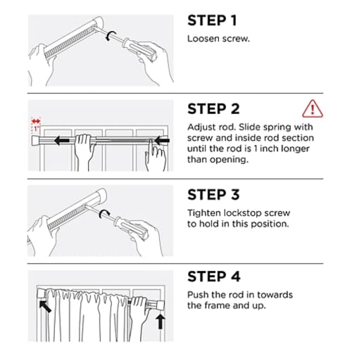 Oval Spring Tension Rod 16-24" By Graber #TOP7