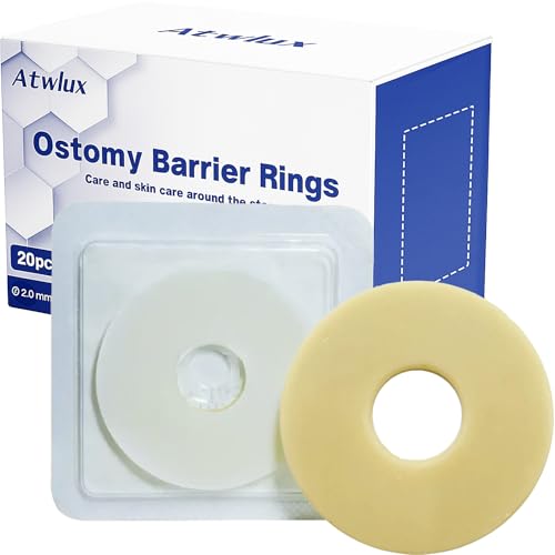 20PCS Ostomy Barrier Rings, Medical Hydrocolloid Ostomy Supplies, Moldable Ostomy Ring, Leak-Free