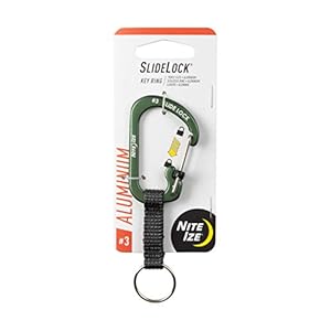 Nite Ize SlideLock Aluminium Karabiner Schlüsselanhänger