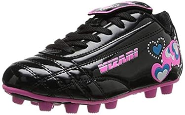 AMAZON - Vizari Retro Hearts FG Soccer Shoe (Toddler/Little Kid),Black/Pink/Blue 10.5