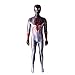 MODRYER Kostium Spidermana Miles Morales Cosplay Jumpsuit, dla dziewcząt, chłopców, na Halloween, karnawał, Halloween, S, Lycra, Zentai, A-Kids/S, 115~125 cm