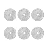 MUSM Replacement Steam Mop Pads (6-Pack), Compatible with 3115/2859. Wet and Dry Robot Vacuum, Reusable Microfiber Cleaning Pads, Machine Washable, Floor Care Accessories