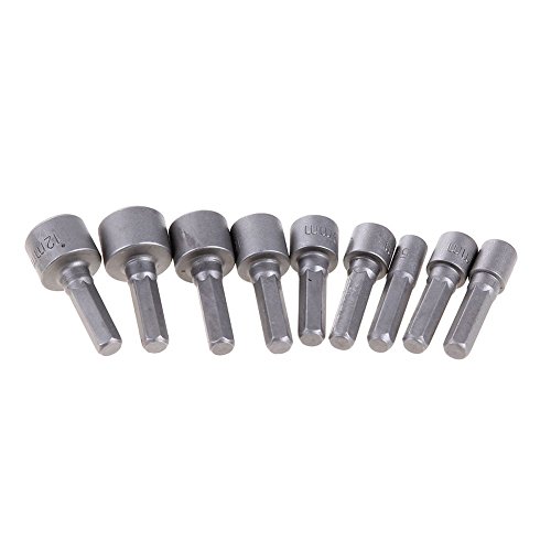 image for Noblik 9pcs/set 5mm-13mm 1/4inch DIY Hex Shank Socket Sleeve Nozzles N
