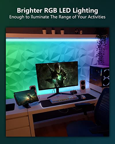 Aubess Smart Led Wall Lights, Rgb Led Wall Sconces Work With Alexa, Google Assistant & Ifttt, Music Sync Led Wall Light Bars With Timer & App Remote Control For Themes Party/Room Lighting Decor, 6Pcs #TOP1