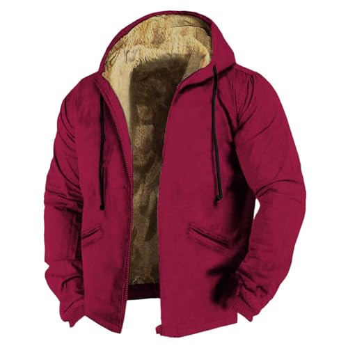Manteau homme hiver veste réfléchissante zippée polaire à capuche
