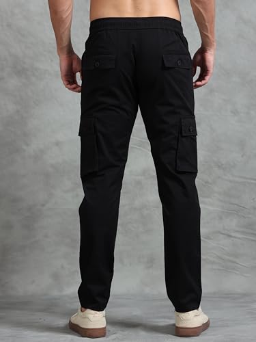 Image of Miraan Men's Regular Fit Mid Rise Cargo Pant