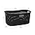 Mind Reader 40L Laundry Basket, Clothes Hamper, Wicker Design, Plastic, 23"L x 14.5"W x 11"H, Black