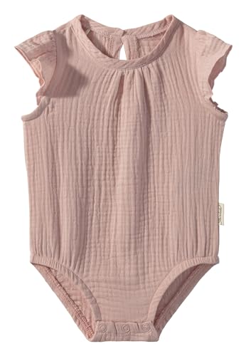 Sterntaler Body uni Musselin mit Flügelärmel Hase Happy - Baby Body für...