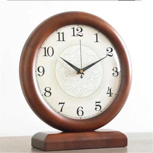 Reloj de mesa silencioso de madera para dormir sin ruidos en el dormitorio 5