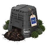 FIXKRAFT Thermokomposter 480L Komposter Garten Schnellkomposter