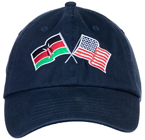 Image of Ann Arbor T-shirt Co. American Friendship Nations Flag Baseball Low Profile Dad Hat for Men Women