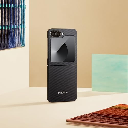 Pitaka For Z Flip 6 Case, Slim & Light Magnetic Galaxy Z Flip 6 Case With A Case-Less Touch Feeling, 600D Aramid Fiber Made [Magez Case 5 thumb #8