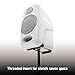 IK Multimedia iLoud Micro Monitor White 50 watt Portable Wireless Bluetooth Studio Reference Monitors, Dual Speakers for Music Production, Mixing, Mastering, Composing, producing and DJs