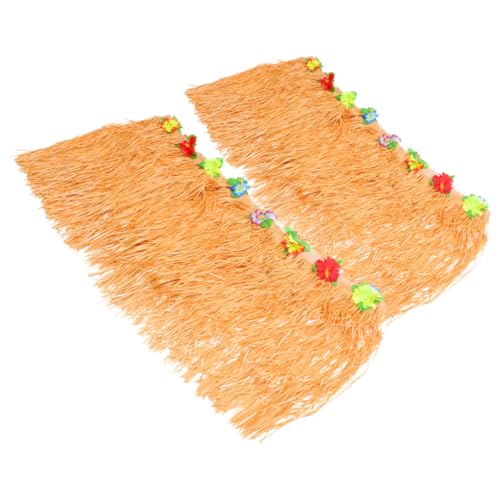 Luxshiny 2er Hawaii Tischrock mit Blumen