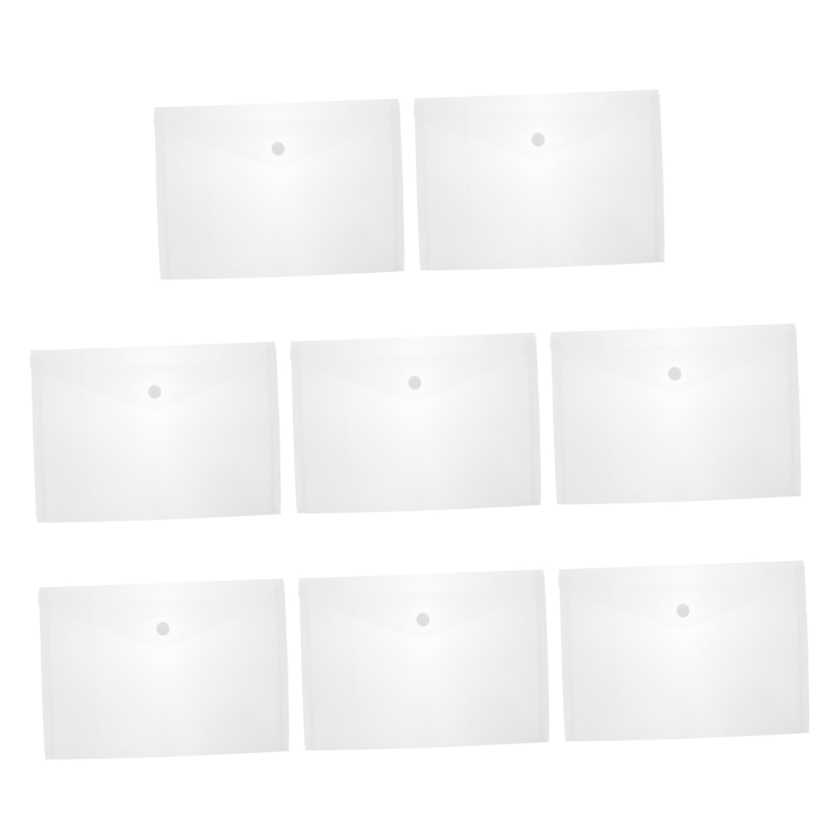 40 Stück Transparente Dokumententaschen aus Kunststoff A4 mit Praktischem Druckknopf Leichtes und Tragbares Design für Büro und Schule