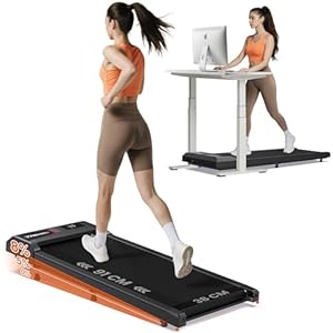Walking Pad mit 8% Steigung, 6 in 1 Laufband für Zuhause, Under Desk Schreibtisch Laufpad Treadmill für Zuhause & Büro, App, Fernbedienung, LED Anzeige, Sprachsteuerung, Laufbänder bis 136KG