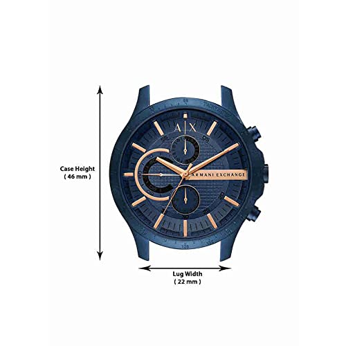 Armani Exchange Stainless Steel Analog Blue Dial Men Watch-Ax2430It, Blue Band - Image 5