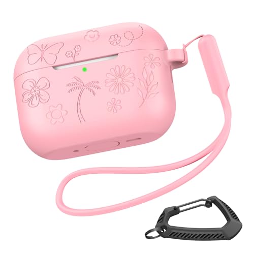 Amazon | MILPROX AirPods Pro 3 対応シリコンケース 可愛い花の刻印