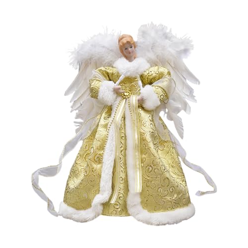 para Árbol De Ángel: LED De, Exhibición Navideña con Alas, Estatuilla Navideña Decorativa, Pieza Decorativa Iluminada Colgante | Angel Tree Topper para Celebración De Año Nuev