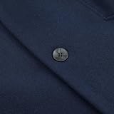 Allthemen Mens Wool Trench Coat Winter Warm Jacket Classic Long Woolen Overcoat Slim Fit Thickened Windbreaker Navy 3XL - Image 4