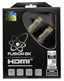 Fusion8K HDMI 2.1 Certified Cable Supports 10K 8K @60Hz and 4K @120Hz Compatible with All TVs, BluRay, Xbox Series X, PS5 (10 Feet)