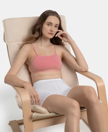 Image of Jockey 1351 Women's Super Combed Cotton Elastane Stretch Multiway Styled Crop Top with Adjustable Straps and Stay Fresh Treatment, Full-Coverage Bra