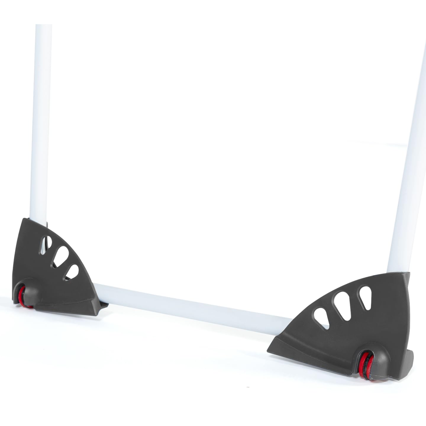 IDMarket - Tendedero extensible y plegable gris y blanco 160 a 211,5 cm ULTRA