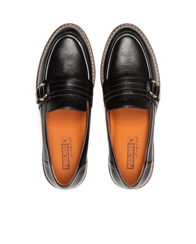 Image of PIKOLINOS Aldaya W6P3742 Women's Loafers - Premium Calfskin Leather Slip-On - Lightweight Comfort, Removable Insole, Medium & Wide Width Ergonomic Everyday Support