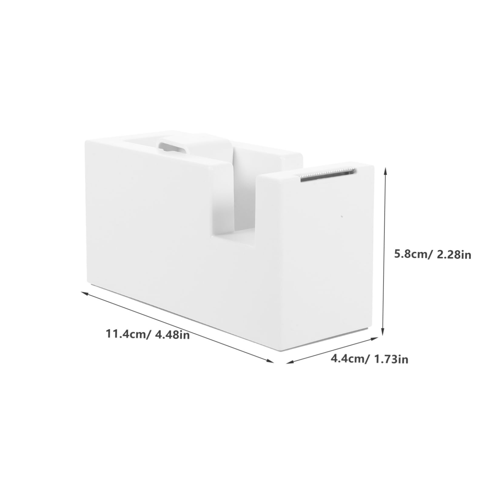 jojofuny 3 Pezzi distributore di nastro cucina Titolare scrivania porta nastro Cutter simpatico dispenser di nastro adesivo porta nastro da scrivania carino AbS bianca