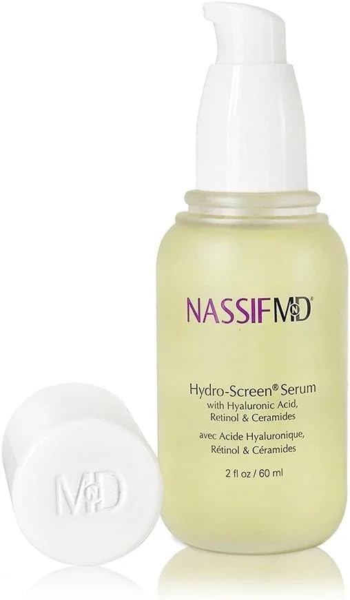 Hydro-Screen Hydration Serum | Surgeon-Created Hyaluronic Acid, Ceramides & Retinol Formula for Plumping, Firming & Reducing Fine Lines